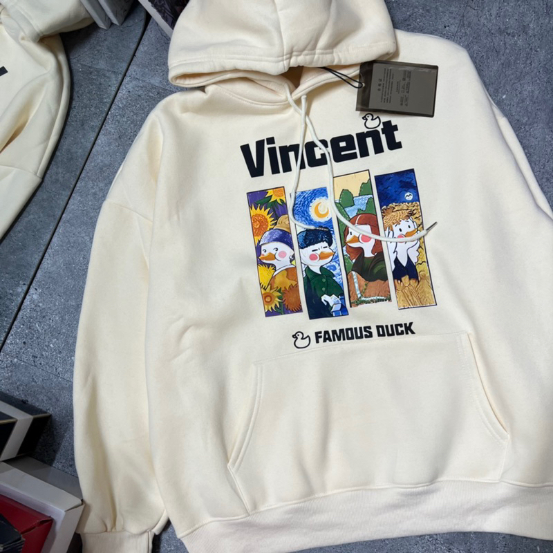 Áo hoodie Unisex qc full tag mác, nỉ cotton mịn không xù