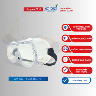 [Mã INBAU15 giảm 10% đơn 0đ] Kính Bảo Hộ Chống Hóa Chất 3M 334/ 334AF - Thiết Kế Đeo Ngoài Kính Cận, Chống Bụi, Văng Bắn