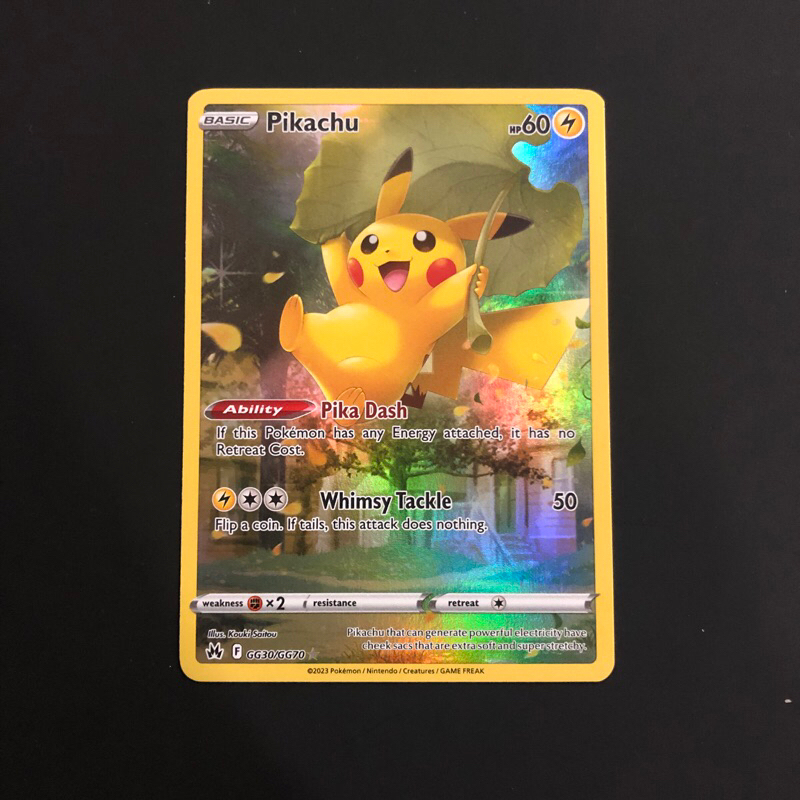 Thẻ Pokemon Pikachu GG30/G70h