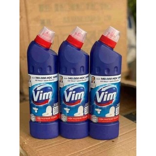 Nước tẩy bồn cầu vim xanh biển diệt khuẩn - chai 880ml