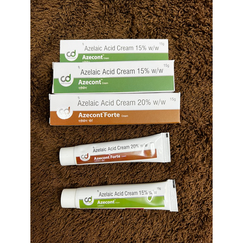 AZECONT FORTE 15G là kem dưỡng chấm thâm mụn chứa 15% 20% azelaic acid
