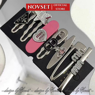 Set 7 kẹp tóc novset set 7 cặp tóc chữ min min cao cấp