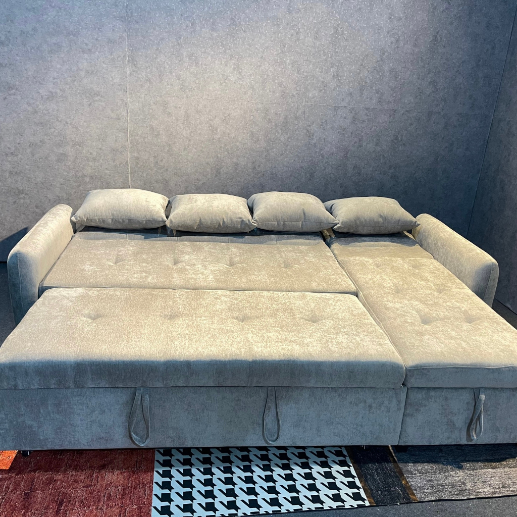 Ghế Sofa Giường Loại 2m4 H69 Plus Gấp Gọn Khung Thép Chắc Chắn Chịu Lực 800kg, Sofa Bed Chọn Màu Và Chất Liệu Ghế | BigBuy360 - bigbuy360.vn