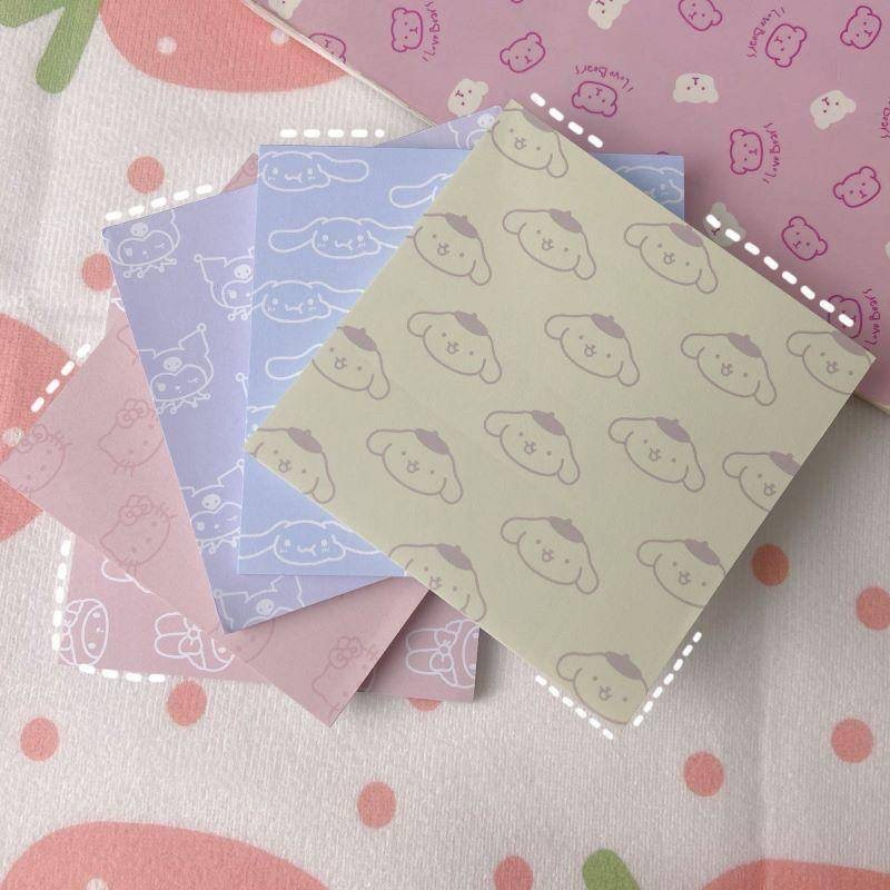 Tệp giấy note, giấy note hình cute Sanrio nhiều mẫu hình dễ thương, Kuromi,Cinnamoroll,Pochacco