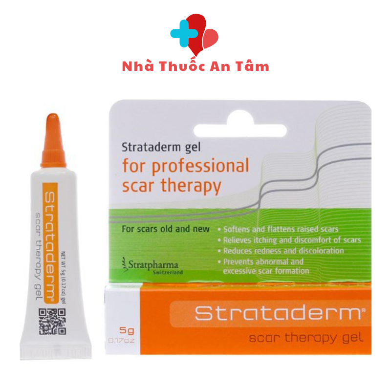 Gel Silicone ngăn ngừa sẹo lồi, sẹo lõm, sẹo thâm Strataderm