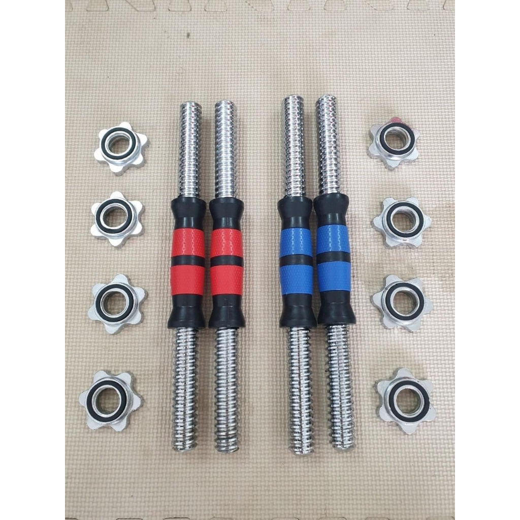 Đòn tạ tay nhập khẩu có bọc nhựa tay cầm dài 38cm, nặng 1.35kg