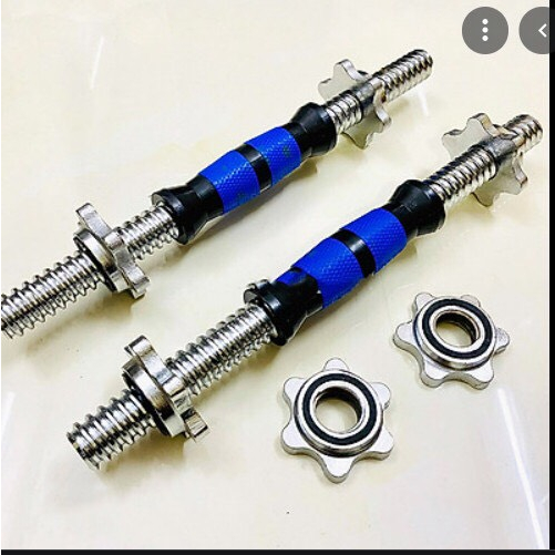 Đòn tạ tay nhập khẩu có bọc nhựa tay cầm dài 38cm, nặng 1.35kg