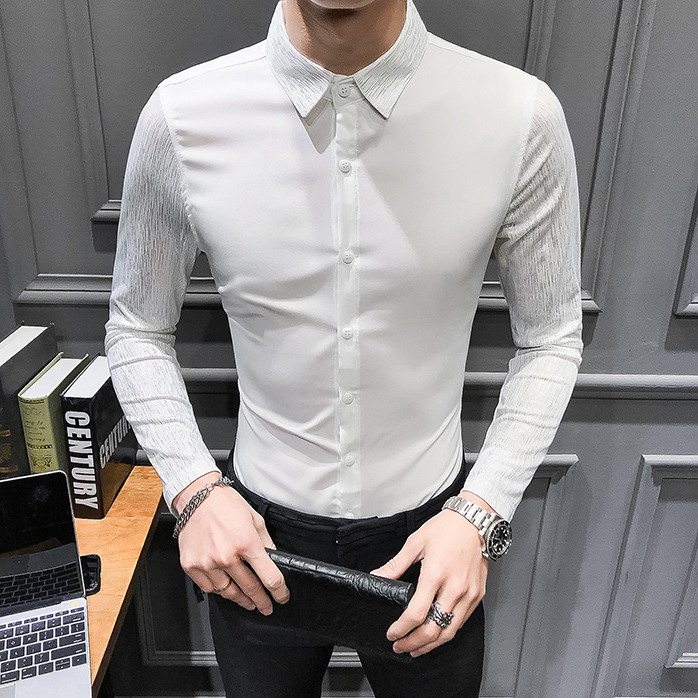 Áo sơ mi nam dài tay thiết kế form ôm tôn dáng mặc lên cực sang chảnh lịch lãm H80