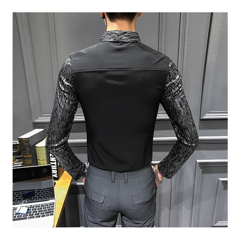 Áo sơ mi nam dài tay thiết kế form ôm tôn dáng mặc lên cực sang chảnh lịch lãm H80