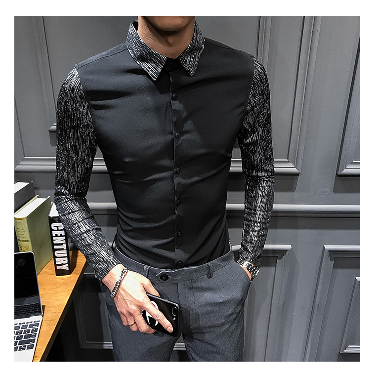 Áo sơ mi nam dài tay thiết kế form ôm tôn dáng mặc lên cực sang chảnh lịch lãm H80