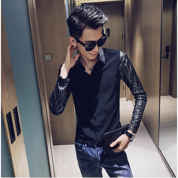 Áo sơ mi nam dài tay thiết kế form ôm tôn dáng mặc lên cực sang chảnh lịch lãm H80