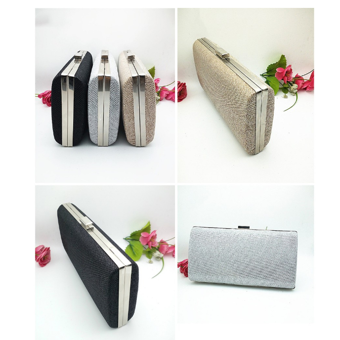 Ví Clutch Cầm Tay Ánh Kim Lấp Lánh Siêu Sang