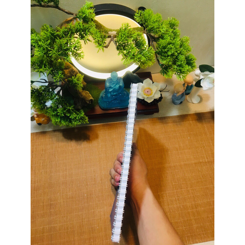 Sổ chép Chú Lăng Nghiêm mờ - Tặng bút chép - Tâm An