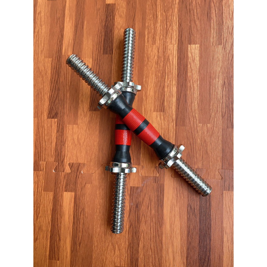 Đòn tạ tay nhập khẩu có bọc nhựa tay cầm dài 38cm, nặng 1.35kg