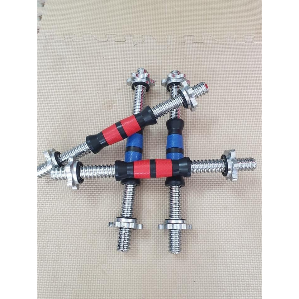 Đòn tạ tay nhập khẩu có bọc nhựa tay cầm dài 38cm, nặng 1.35kg