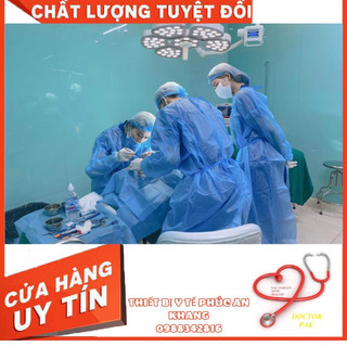 Áo phẫu thuật - áo phẫu dùng 1 lần - áo blu