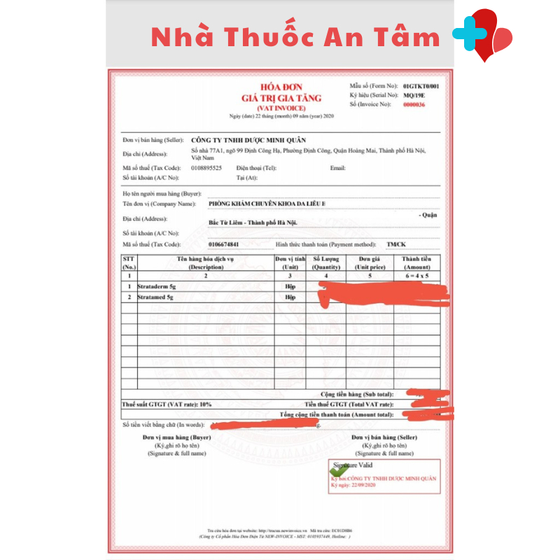 Gel Silicone ngăn ngừa sẹo lồi, sẹo lõm, sẹo thâm Strataderm