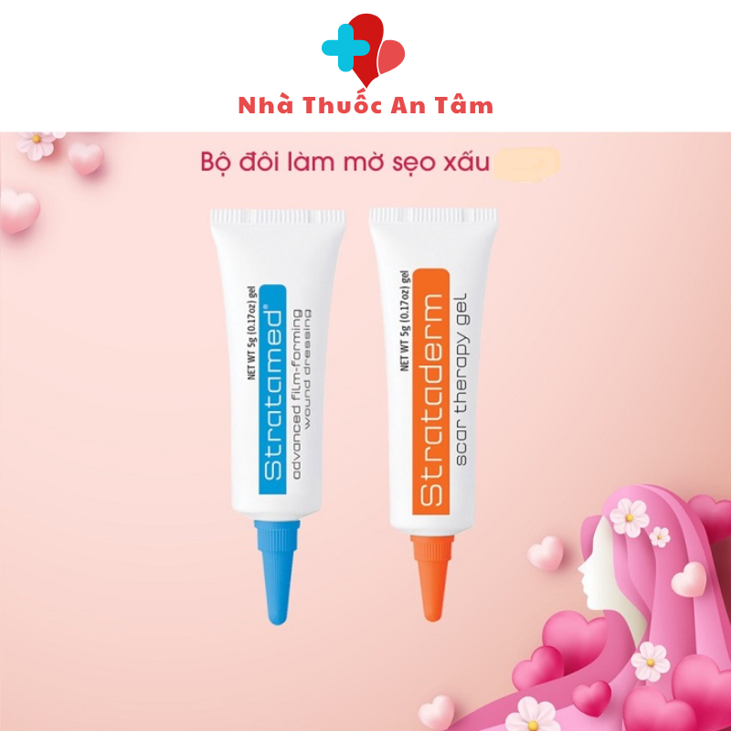Gel Silicone ngăn ngừa sẹo lồi, sẹo lõm, sẹo thâm Strataderm