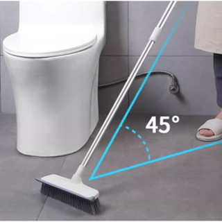  Cây chổi cọ sàn nhà vệ sinh thông minh bàn chải chà sàn nhà tắm và gạt nước đa năng cao cấp cán nhôm 