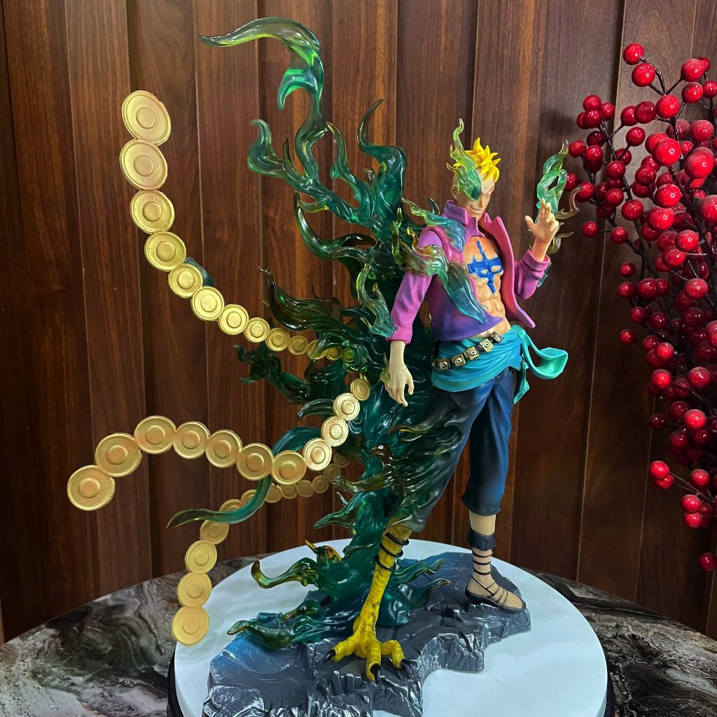 MÔ HÌNH NHÂN VẬT MARCO DẠNG LAI. HIỆU ỨNG LỬA, ANIME ONE PIECE, SƯU TẬP TRANG TRÍ DECOR, MÔ HÌNH NHÂN VẬT, FIGURE