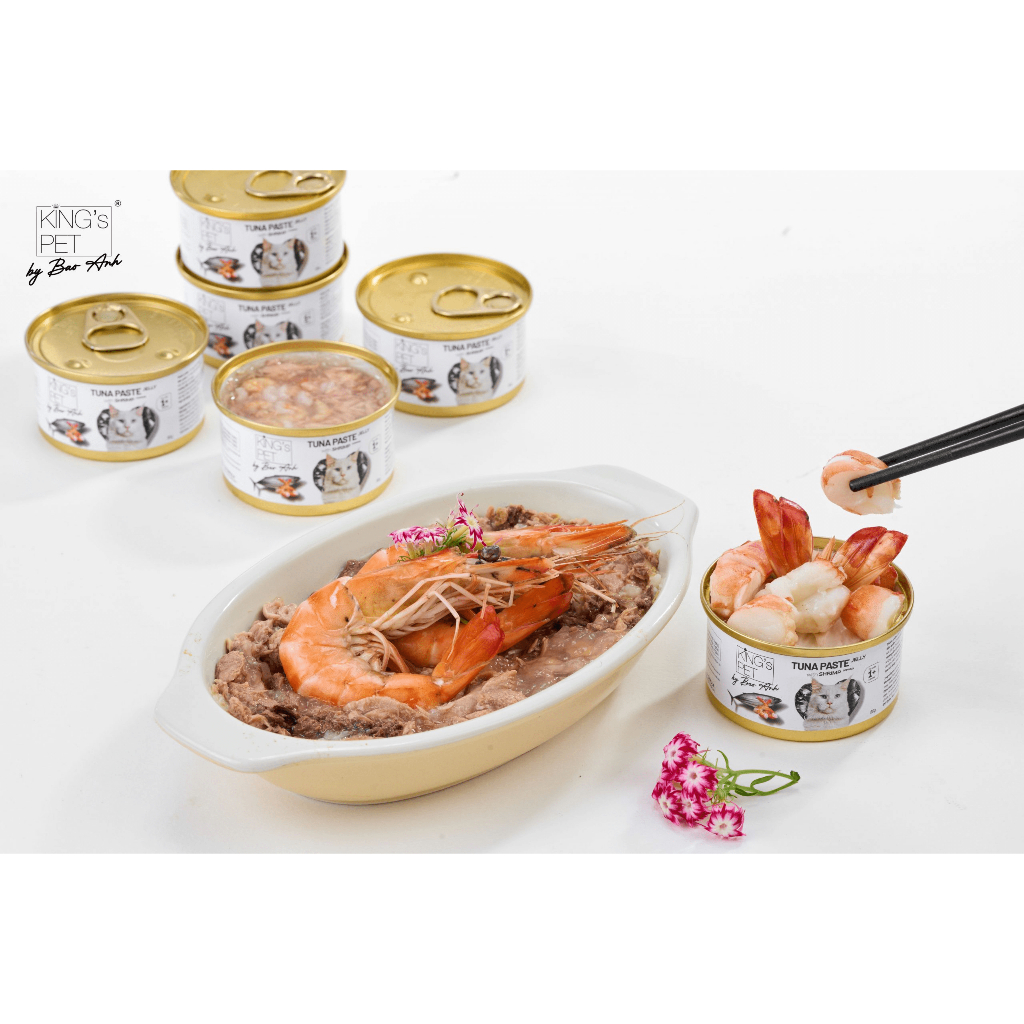 Pate King's Pet By Bảo Anh Lon Cao Cấp 80gr Với 8 Vị Hấp Dẫn Cho Mèo