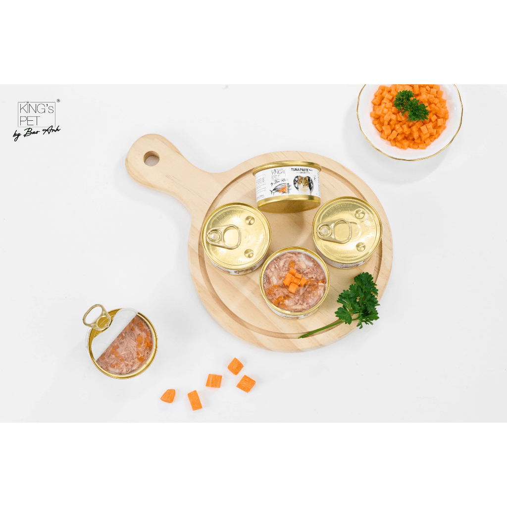 Pate King's Pet By Bảo Anh Lon Cao Cấp 80gr Với 8 Vị Hấp Dẫn Cho Mèo