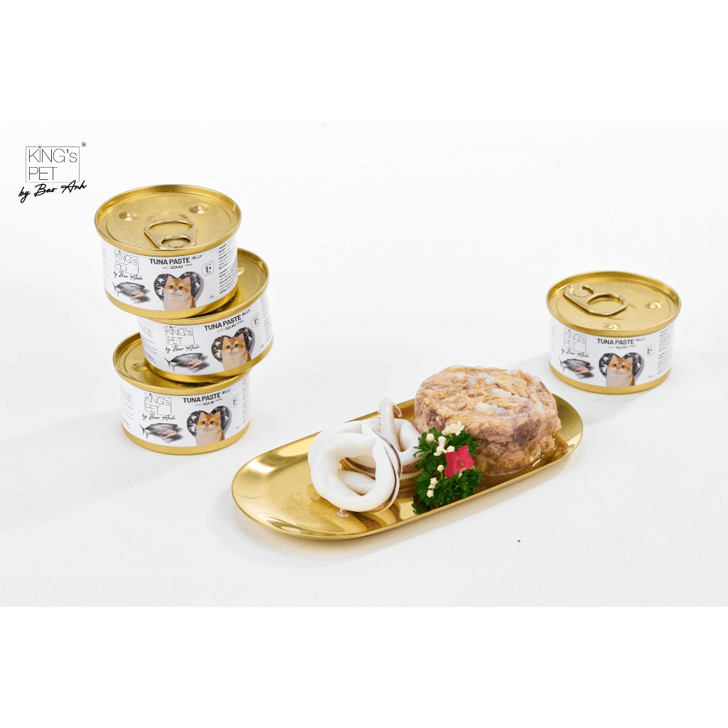 Pate King's Pet By Bảo Anh Lon Cao Cấp 80gr Với 8 Vị Hấp Dẫn Cho Mèo
