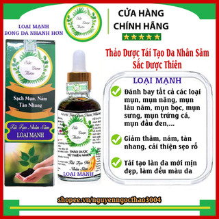 Serum tinh chất thảo mộc tái tạo loại mạnh dành cho da lì sắc dược thiên - cải thiện mụn thâm - rỗ - nám tàn nhang