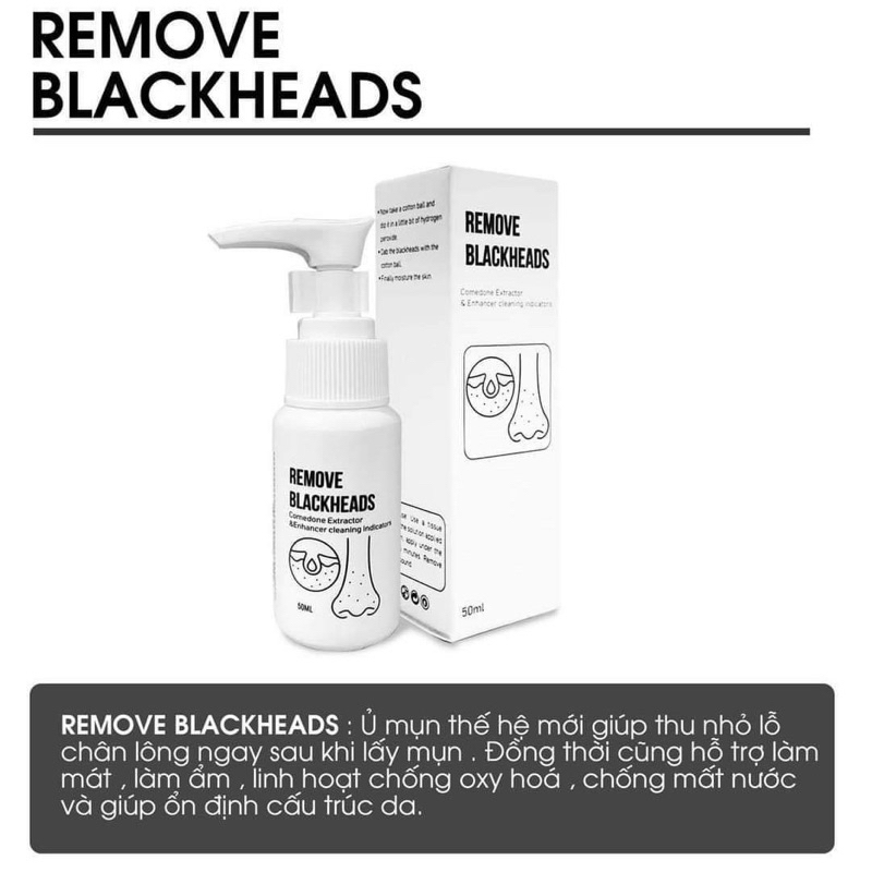 Ủ mụn đầu đen remove blackheads 50ml