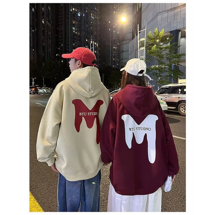 Áo nỈ Hoodie In Chữ Phong Cách Âu Mỹ Thời Trang Cho Cặp Đôi,  from rộng chất nỉ bông cotton cao cấp CHẤT ĐẸP | BigBuy360 - bigbuy360.vn