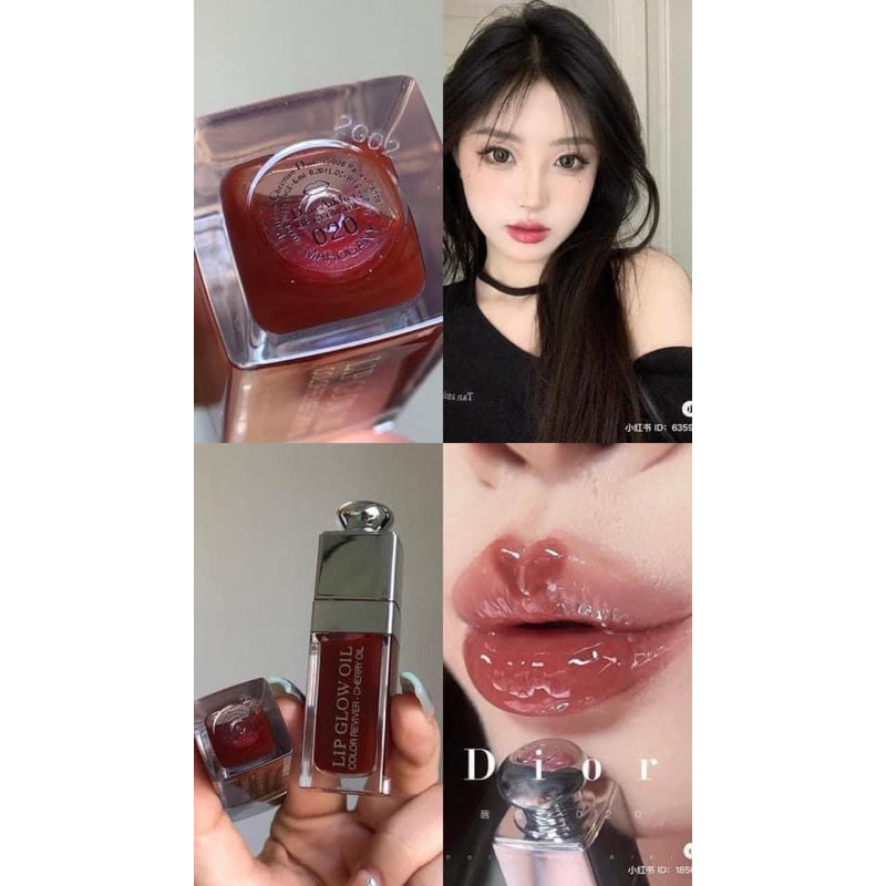 SON DƯỠNG 𝐃𝐈𝐎𝐑 𝐋𝐈𝐏 𝐆𝐋𝐎𝐖 𝐎𝐈𝐋 6ml unbox màu 012, 020, 030 son dưỡng dạng oil