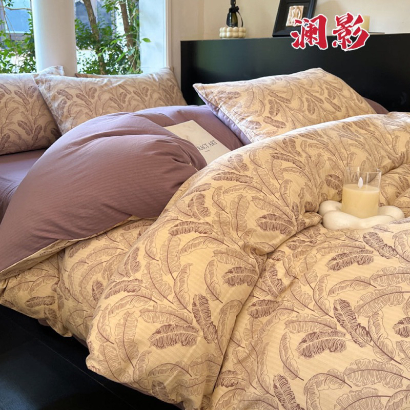 Bộ chăn ga gối cotton đũi 4 món vintage Cao cấp - hoạ tiết hoa nhí