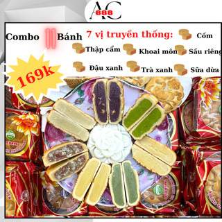 Bánh trung thu bánh nướng, bánh dẻo 7 vị 180g Thanh Dung