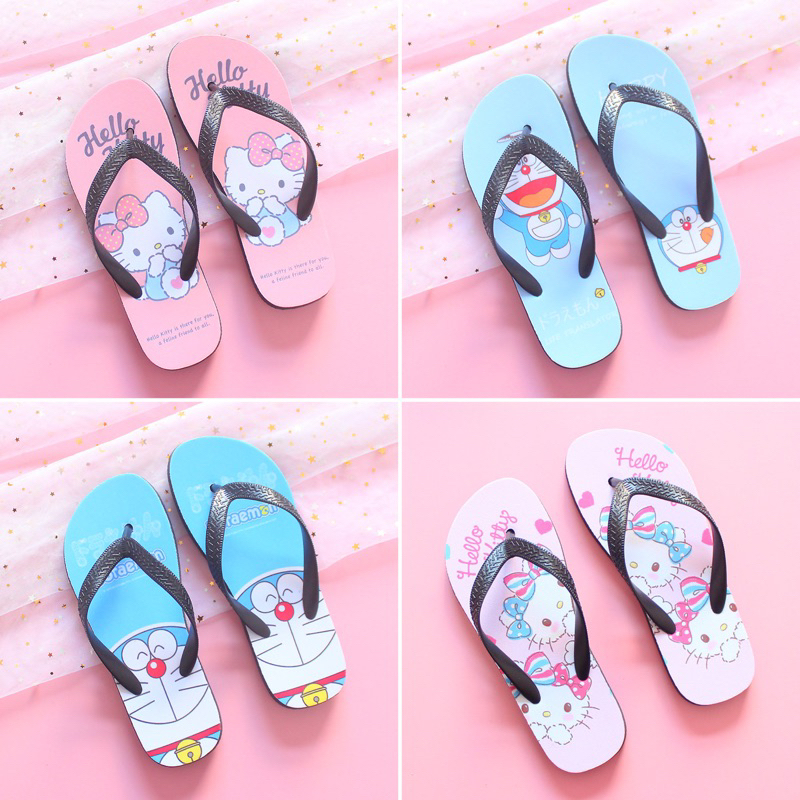 DÉP KẸP ( XỎ NGÓN ) HELLO KITTY & DORAEMON DOREMON