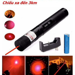 Đèn Pin Laser 303 Tia Màu Đỏ Cao Cấp