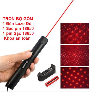 Đèn Pin Laser 303 Tia Màu Đỏ Cao Cấp