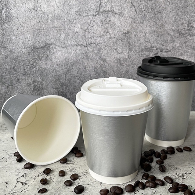 Ly giấy nhũ bạc size 350/400/500ml