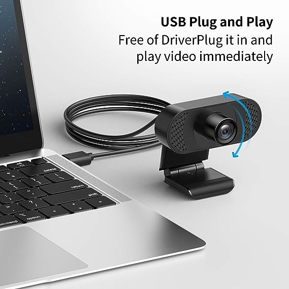 Webcam máy tính có mic - 1080P - webcam may tinh zoom - Gọi video, Học online, Họp online, chơi game - webcam USB | BigBuy360 - bigbuy360.vn