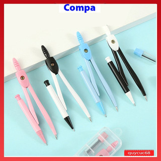 Compa kim loại chì kim dùng vẽ kỹ thuật, bộ compa chuyên dùng cho học sinh thiết kế đơn giản nhỏ gọn dễ dàng sử dụng