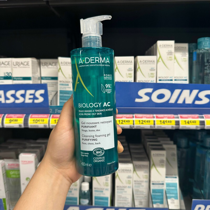 Sữa rửa mặt Aderma xanh lá Biology 400ml