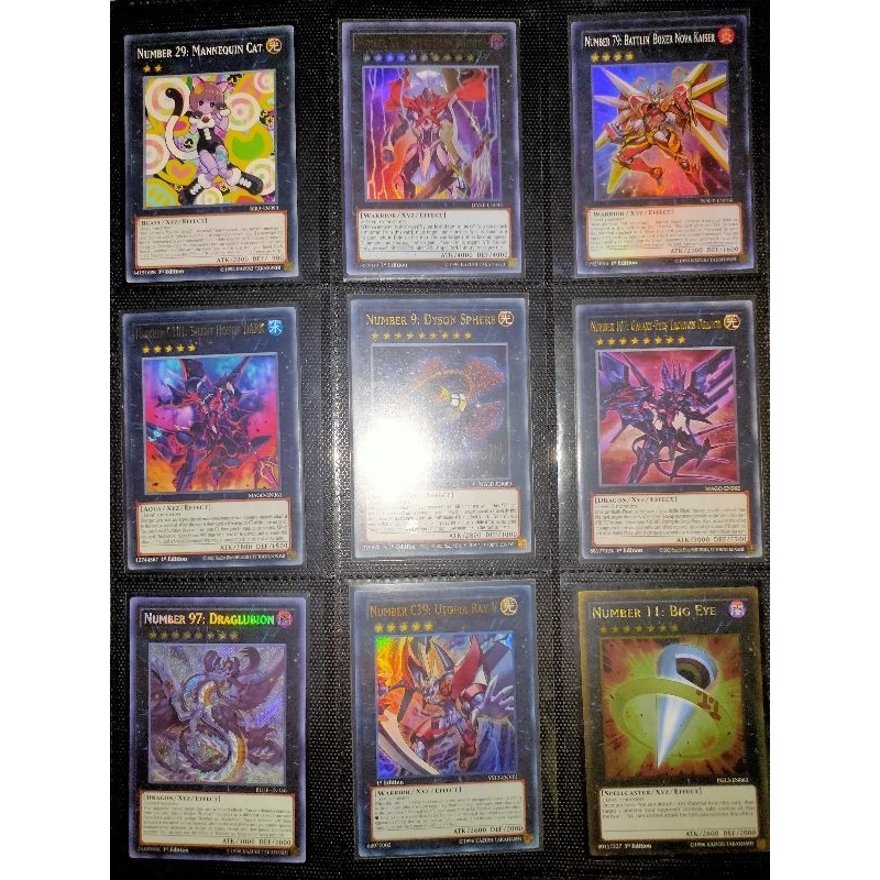 Thẻ bài Yugioh - Number Cards Yugioh Zexal