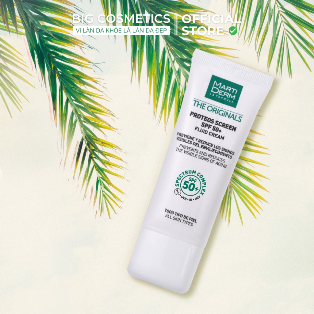 Kem Chống Nắng MartiDerm THE ORIGINALS PROTEOS SCREEN SPF 50+ FLUID CREAM 40ml