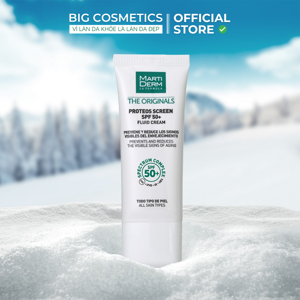 Kem Chống Nắng MartiDerm THE ORIGINALS PROTEOS SCREEN SPF 50+ FLUID CREAM 40ml