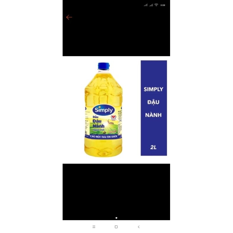 dầu ăn simply 2l