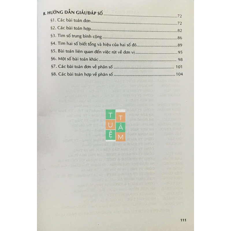 Sách - Giải toán có lời văn lớp 4