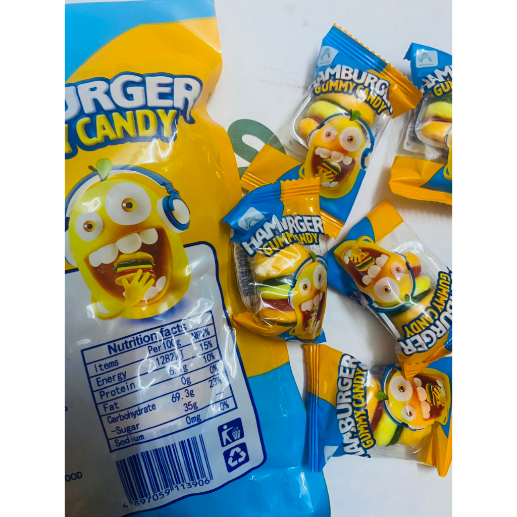 Kẹo Dẻo Hambuger Gummy cady 100g