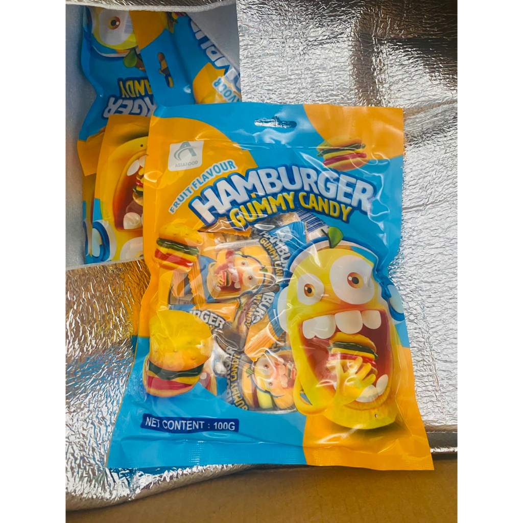 Kẹo Dẻo Hambuger Gummy cady 100g