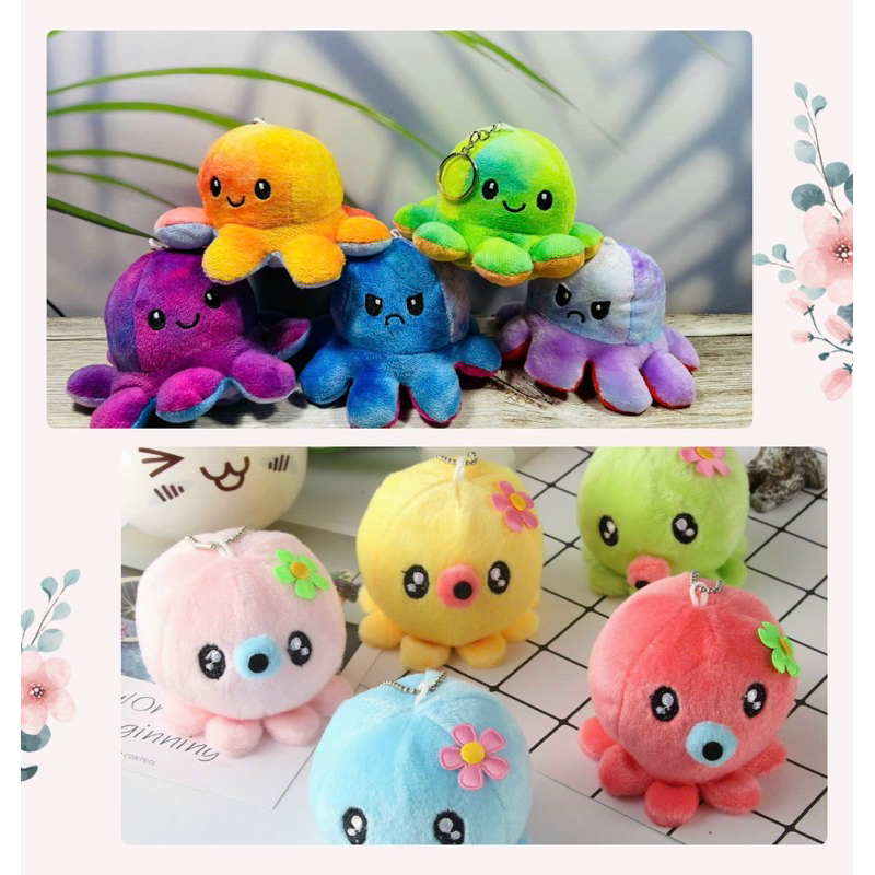 Bạch Tuộc Cảm Xúc Móc Khóa Cao Cấp Dễ Thương Dùng Để Treo Balô, Chìa Khóa, Móc Khoá Bạch Tuộc Nhiều Kích Thước Dễ Thương