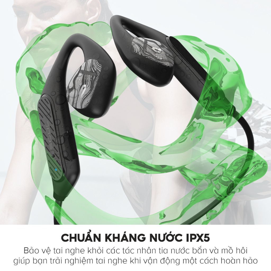 Tai Nghe Dẫn Khí Truyền Âm SOUL Open-ear Plus, BT 5.3, Driver 14.2mm, Kháng Nước IPX5, Nghe Nhạc Đến 7H -Hàng Chính Hãng