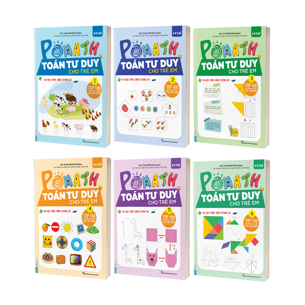 Sách - Combo Pomath Toán Tư Duy Cho Trẻ Em